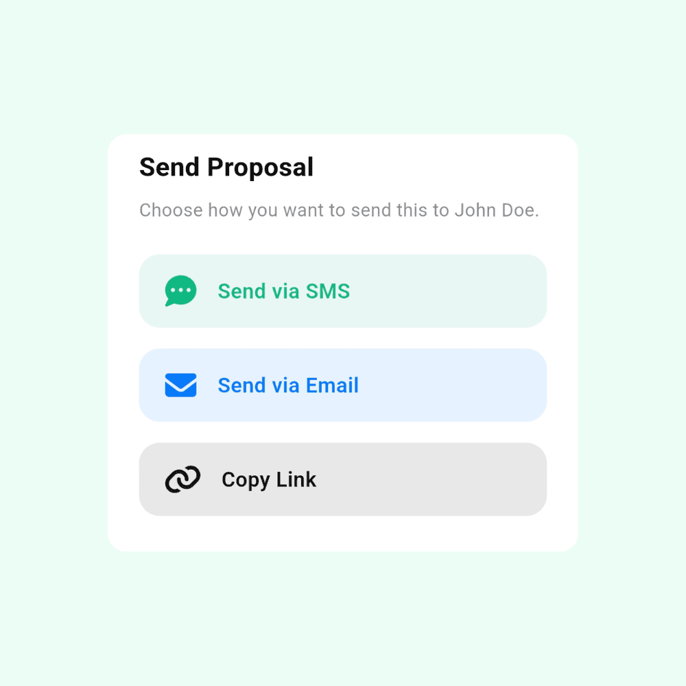 Send the proposal and get paid