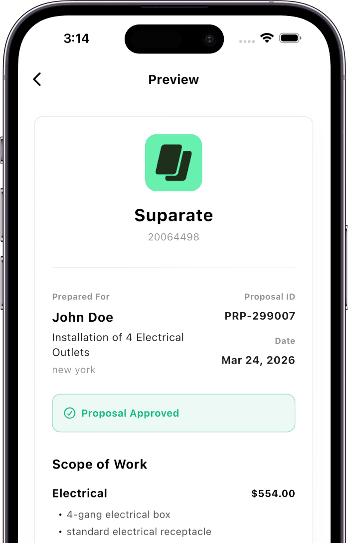 Proposals your clients can sign on their phone